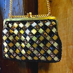 Super Vintage Wallaeg Beaded Shoulderbag